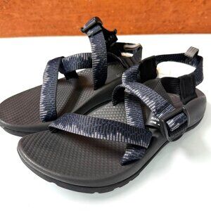 Chaco Big Kid’s Z/1 Ecotread Sandals Size 4 Blue Black Youth J180271 NWOT